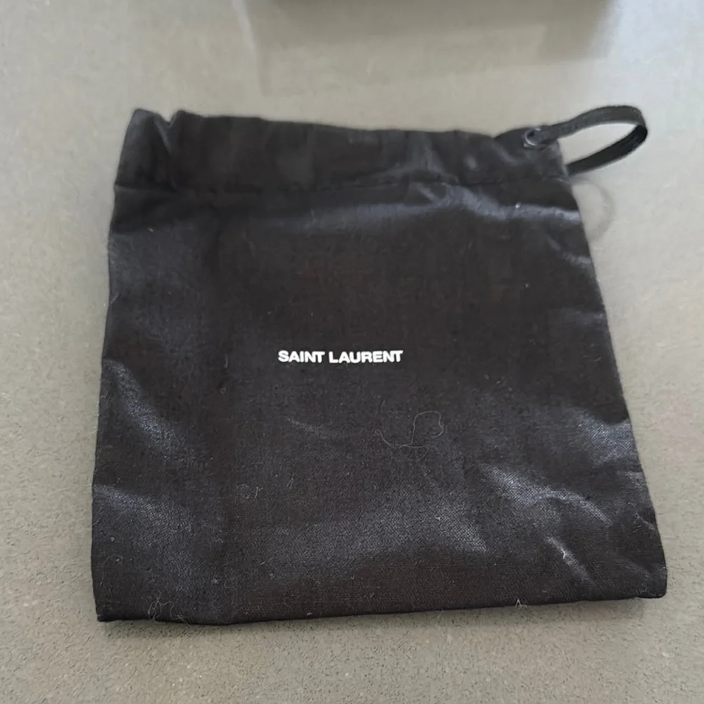 Saint Laurent NWT Cream Card Holder Wallet with Dust Bag & Box(full inclusion)